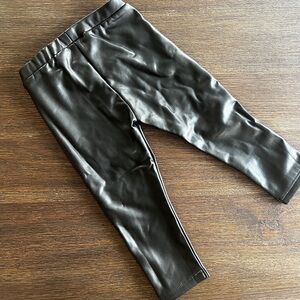 Zara 12-18M faux leather leggings
